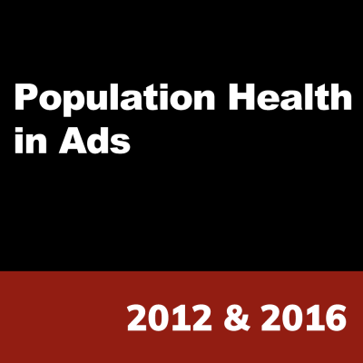 Population Health Messaging TV Ad Data (2012 &amp; 2016)