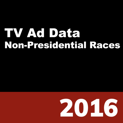 2016 WMP TV Ad Data (Non-Presidential Races)